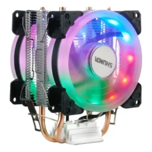 Cooler CPU Dex Universal Dual Fan 92mm LED RGB Intel/AMD Ventoinha