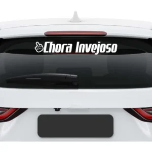 Adesivo Chora Invejoso Frase Som Automotivo Vidro Veiculo