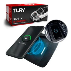 Carregador Indutivo Sem Fio Dedicado Tury Icharger 1.0 Bf Ford Edge 2007 A 2015