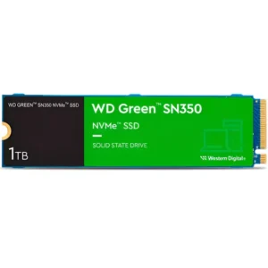 Ssd 1tb Western Digital Green Sn350 Nvme, Gen3, M.2 2280 Azul