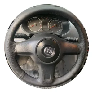 Capa De Volante Costurada Gol G5 G4 G3 Saveiro Voyage (arco) Preto