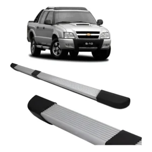 Estribo Quadrado Aluminio S10 2011 Modelo Original Prateado