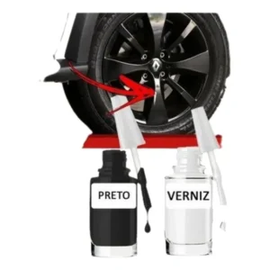 Tinta Tira Risco Roda Calota Aro 13/14/15/16/17/18 Cor Preto