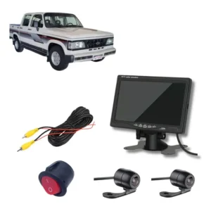 Tela Lcd 7 Camera Ré Cabo 6m Camera Dianteira Interruptor