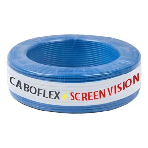 Fio 2,5mm Cabo Flexível Rolo Com 50 Metros Elétrico 750v Cor Azul Marca Screen Vision