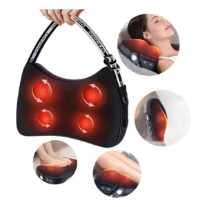 Massageador Lombar Massageador De Pescoco Shiatsu Knqze Preto 127/220