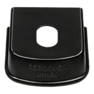 Capa 80mm Abs Cromado Preto Engate Carretinha Reboques União Preto