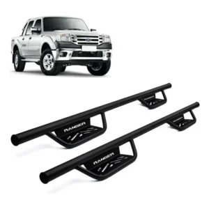 Estribo Tubo Force Ranger Cabine Dupla Xl Xls Xlt 2000 2001 Preto