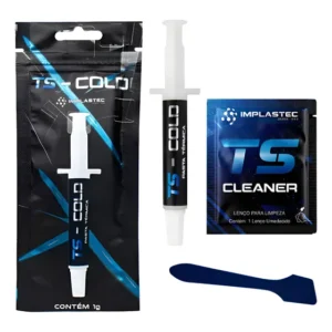 Pasta Térmica Ts Cold Espátula Limpeza 10.5 Wmk Implastec 1g Cinza