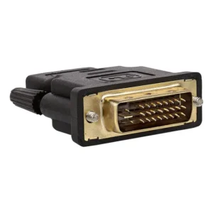 Adaptador DVI-I HDMI Fêmea Cirilo Cabos Conector Dourado