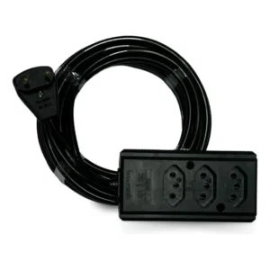 Extensão Elétrica Régua 3 Tomadas 3 Metros 10a/20a Pp 2x1,0