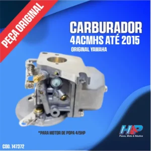 Carburador Yamaha 4acmhs Até 2015 Motor Popa 4/5hp