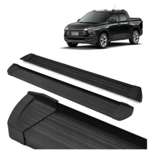 Estribo Slim Plataforma Aluminio Preto Montana Premier 2023 Preto