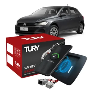 Carregador Celular Automotivo Por Indução Polo 2018 A 2022 Preto
