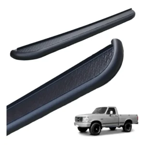 Par Estribo Lateral F1000 F4000 Cs 93 A 99 Tubolar Chapa Aço Preto