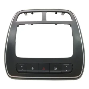 Moldura Painel Central Multimidia Renault Kwid 22 A 25 Orig Preto Fosco