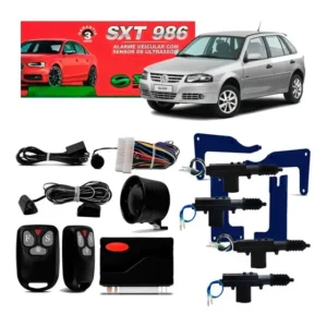 Alarme Automotivo + Kit Trava Vw Gol Parati G2 G3 G4 4p