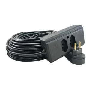 Extensão Elétrica 5 Metros 10a/20a Cabo Pp 2x1,0 Reforçada Click Cabos