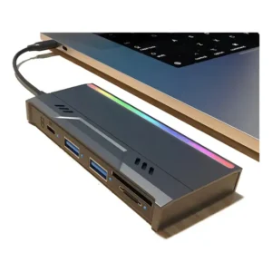 Case Ssd Nvme + Hub Usb 2.0 + Leitor Cartão Tf/sd Knup Hd839