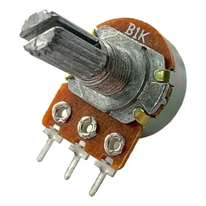 10 Pcs - Potenciômetro Linear 1k Com Eixo L20 Estriado