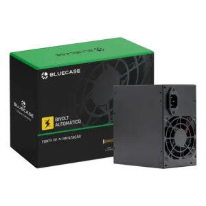 Fonte Computador Pc Atx 350w Bivolt Automatico Bluecase Preto