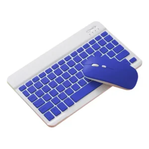 Teclado + Mouse Bluetooth Para Samsung S9 Fe Plus X610 X616 Cor Lavanda