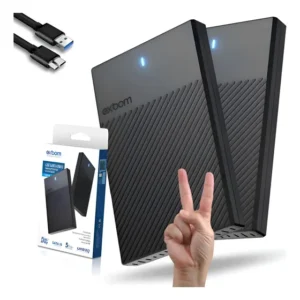 2 Hd Externo 500gb Portátil Usb 3.0 P/ Notebook Ps4 Ps5 Xbox Preto