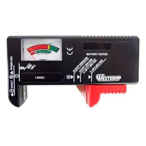 Testador De Pilhas E Baterias Bt-2w Western - Novo - Top Preto