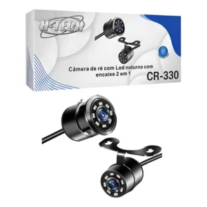 Camera De Ré Com Led Noturno Encaixe 2 Em 1 H-tech Cr-330