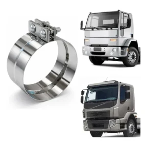 Abraçadeira Inox Para Tubo Escapamento Flexível 4 Polegadas