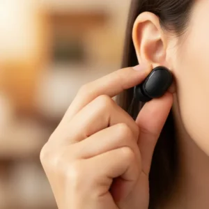 Fone De Ouvido Sem Fio Bluetooth Airdots 5.0 Som Estéreo Alta Qualidade Toque Inteligente Confortável Leve Compacto Bateria Durável Cor Preto Compatível Android E Ios Perfeito Para Treino E Escritório