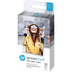 Papel Fotográfico Adesivo Hp Zink Sprocket De 50 Folhas