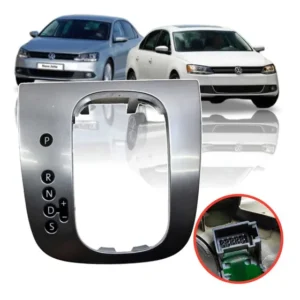Moldura Alavanca De Marcha Cambio Vw Jetta 2011/2013 Prata Lisa