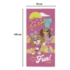 Toalha Infantil Rosa Patrulha Canina Lepper 70x140cm Piscina Praia - Imagem 2