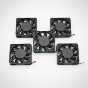 Kit 5 Ventoinhas Cooler 40x40x10 40mm 4cm 12v Preto