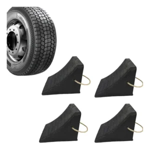 Kit 4 Calço Roda Segurança Veículo Caminhão Carreta Ônibus