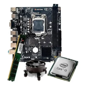 Kit Upgrade Placa-mãe H61 Core I3 3220 Intel Cooler 8gb Ddr3 Preto