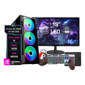 Pc Gamer Completo Intel I5, 16gb Ram, Ssd 960gb, Video 2gb 960 Gb 16 Gb Geforce Gt 610 2gb