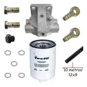 Kit Cab/filtro Separador Agua/comb C/ Dreno Completo - Menor