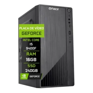 Computador Fácil Intel Core I5 9400f 16gb Geforce Ssd 240gb 16 Gb