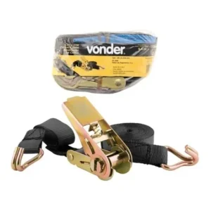 4 Jogos Cintas Carga Com Catraca 4.6m 1 '' - Vonder 800 Kg Preto