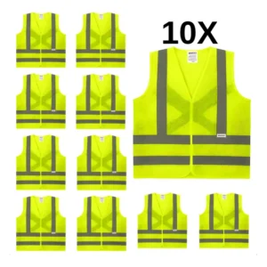 Kit 10 Colete Refletivo Segurança Telado Sinalização