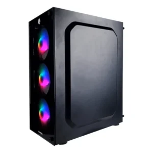 Gabinete Gamer Hayom GB1749 Mid Tower 4 Fans Preto ATX/M-ATX Vidro Temperado