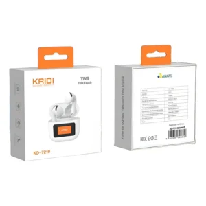 Fone De Ouvido Sem Fio Tws Tela Digital Kaidi Kd-7219 Branco