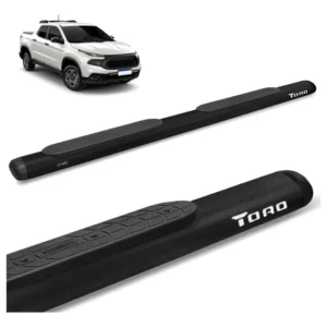 Estribo Oval Fiat Toro 2022 A 2023 Preto Preto Fosco
