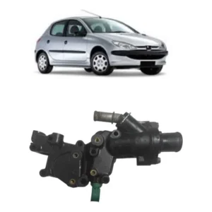 Carcaça Válvula Termostática Peugeot 206 1.4 2005 9654775080