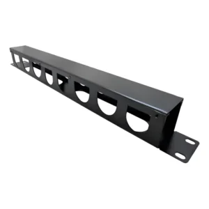 Organizador de Cabos para Rack 19" 1U Preto 48 Cabos Link+