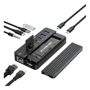 Dock Station Acasis Hdmi 4k 60hz Nvme + Fonte Pd 100w 127/220v