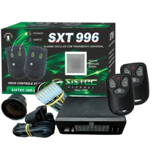 Alarme Veicular Sistec SXT996 com Sirene e Travamento Universal 9V-16V