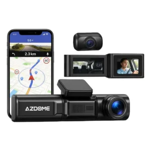 Camera Azdome M550 4k Segurança Uber99 Gps Tripla Carro Wifi